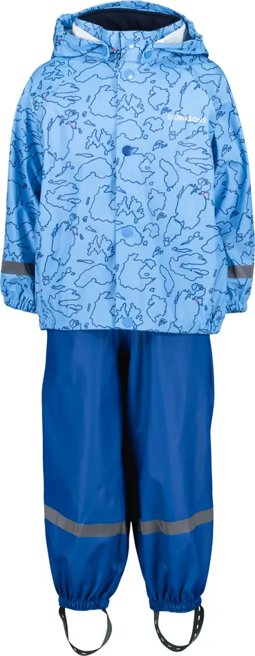 Slaskeman Kids039 Set Galon Grundsund Outlineblue Kids Didriksons Unlined Rain Set