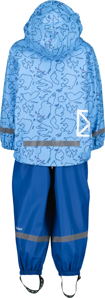 Slaskeman Kids039 Set Galon Grundsund Outlineblue Kids Didriksons Unlined Rain Set