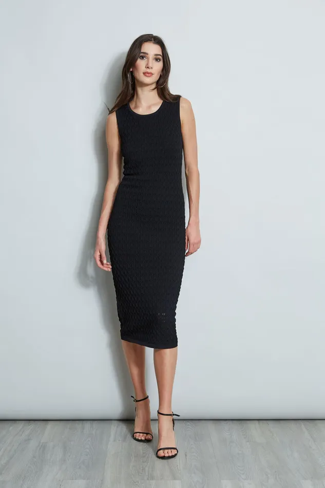 Sleeveless Dresses Women Elie Tahari Crochet Knit Dress NOIR