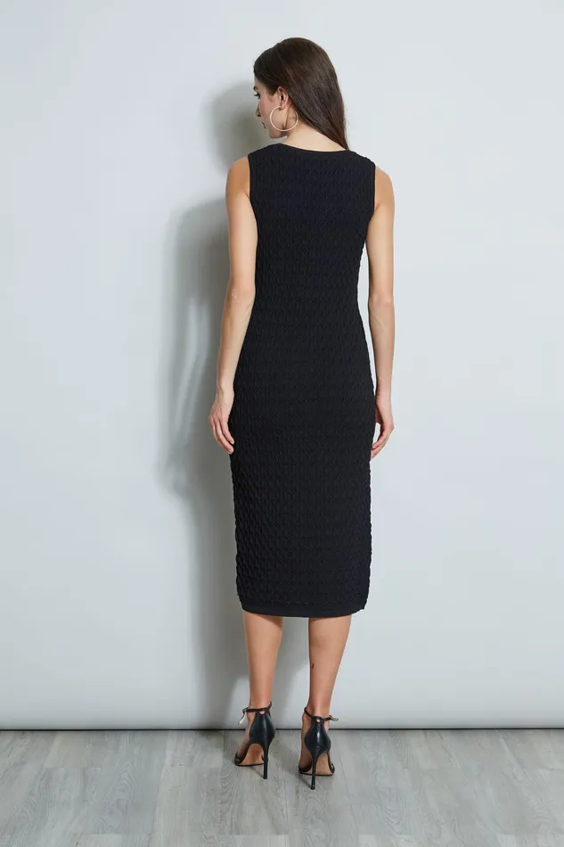 Sleeveless Dresses Women Elie Tahari Crochet Knit Dress NOIR