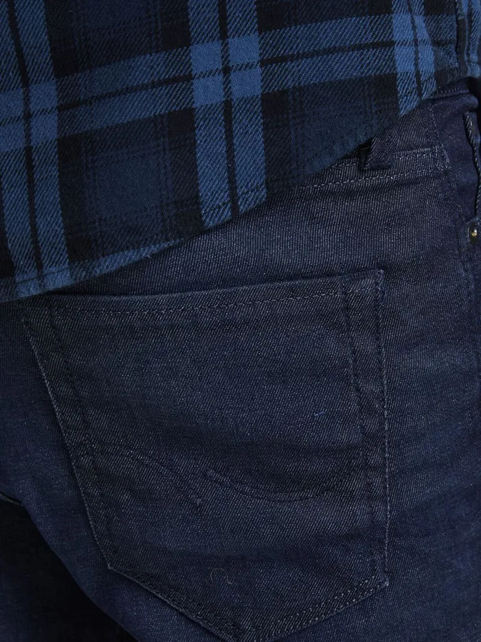 Slim and Straight Jeans JACK and JONES Mens TIM ICON JJ 265 SLIMSTRAIGHT FIT JEANS Blue Blue Denim