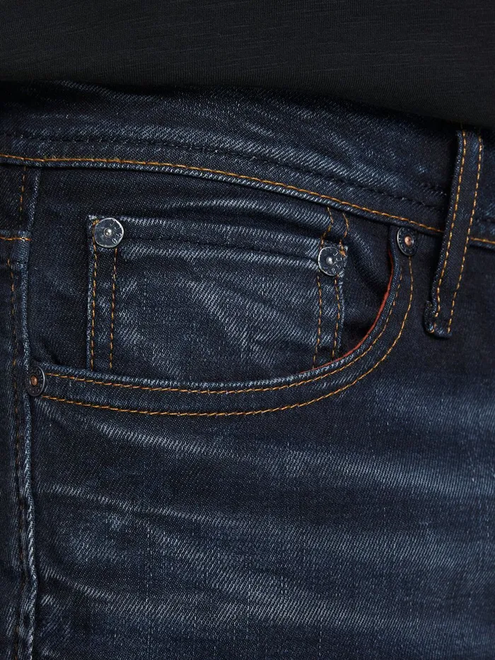 Slim and Straight Jeans JACK and JONES Mens TIM ORIGINAL JOS 719 SLIMSTRAIGHT FIT JEANS Blue Blue Denim
