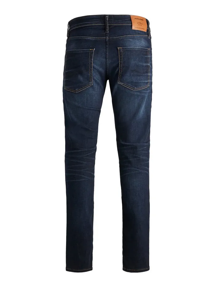 Slim and Straight Jeans JACK and JONES Mens TIM ORIGINAL JOS 719 SLIMSTRAIGHT FIT JEANS Blue Blue Denim