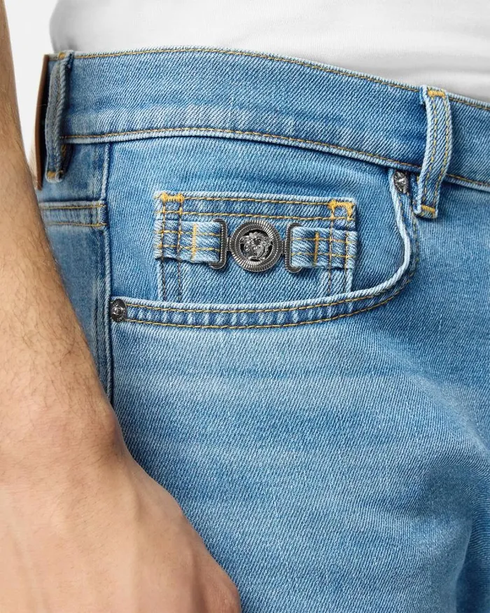 SlimFit Jeans Blue Men Versace Pants and Shorts