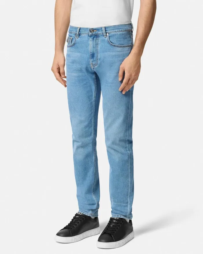 SlimFit Jeans Blue Men Versace Pants and Shorts