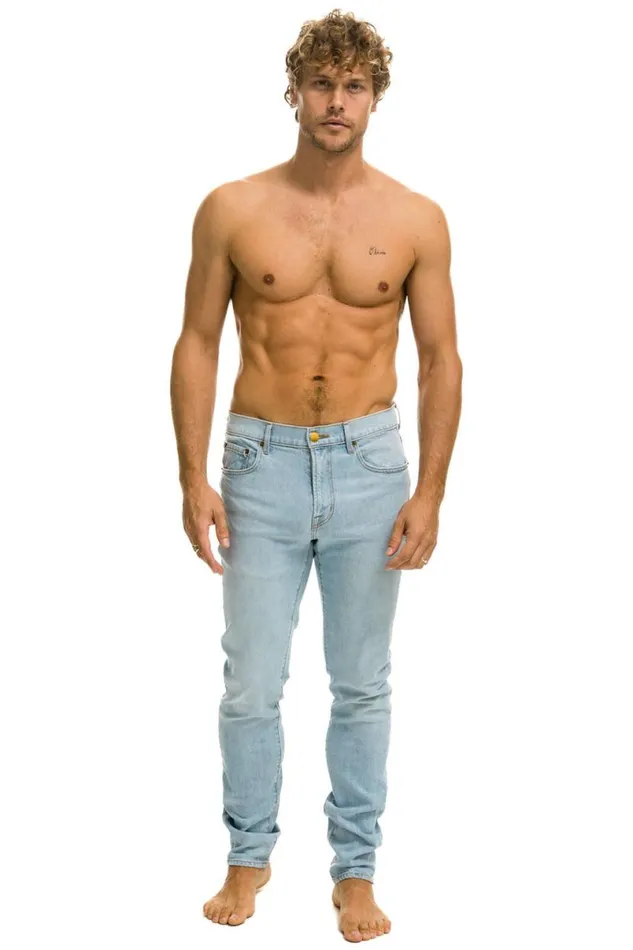 Slim Fit Surfer Denim Jean 8211 Super Light WomenMen Aviator Nation Denim