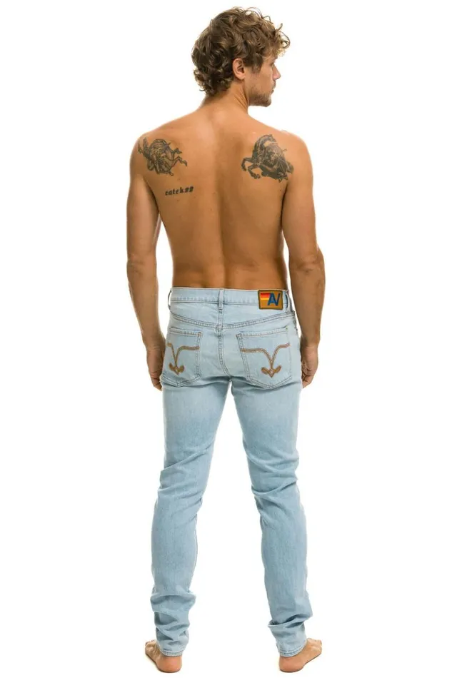 Slim Fit Surfer Denim Jean 8211 Super Light WomenMen Aviator Nation Denim