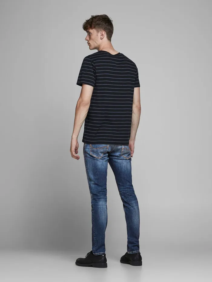 Slim Jeans JACK and JONES Mens GLENN FOX AGI 204 50SPS SLIM FIT JEANS Blue Blue Denim