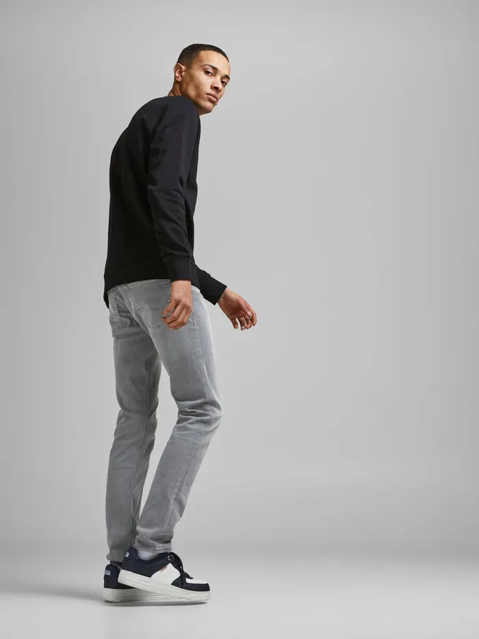 Slim Jeans JACK and JONES Mens GLENN ORIGINAL AM 806 SLIM FIT JEANS Grey Grey Denim