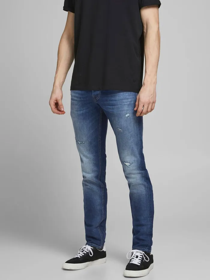 Slim Jeans JACK and JONES Mens GLENN ORIGINAL JJ 259 SLIM FIT JEANS Blue Blue Denim