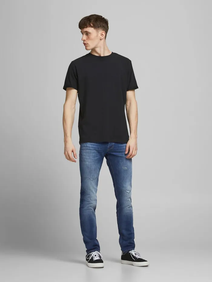 Slim Jeans JACK and JONES Mens GLENN ORIGINAL JJ 259 SLIM FIT JEANS Blue Blue Denim