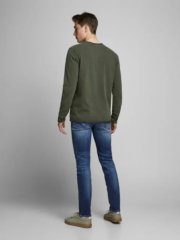 Slim Jeans JACK and JONES Mens GLENN ORIGINAL JOS 206 PCW 50SPS SLIM FIT JEANS Blue Blue Denim