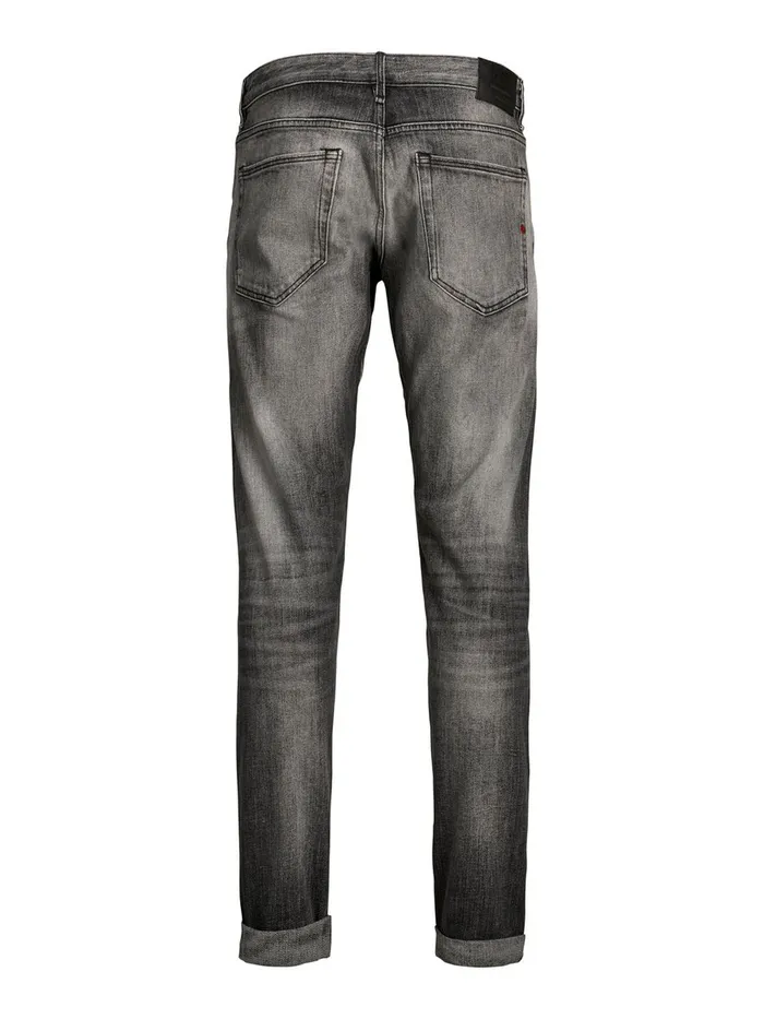 Slim Jeans JACK and JONES Mens GLENN ROYAL R216 RDD LTD SLIM FIT JEANS Grey Black Denim
