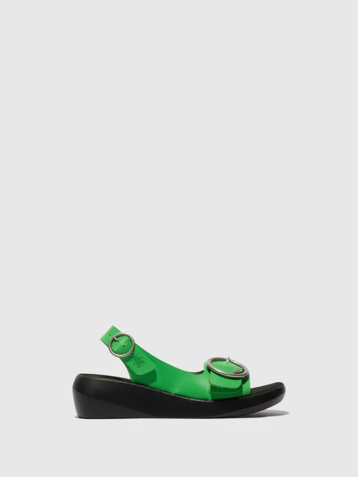 SlingBack Sandals BERK754FLY AVOCADO Women Fly London Sandals