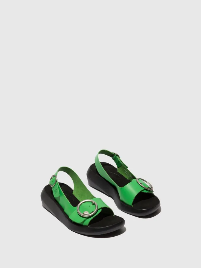 SlingBack Sandals BERK754FLY AVOCADO Women Fly London Sandals