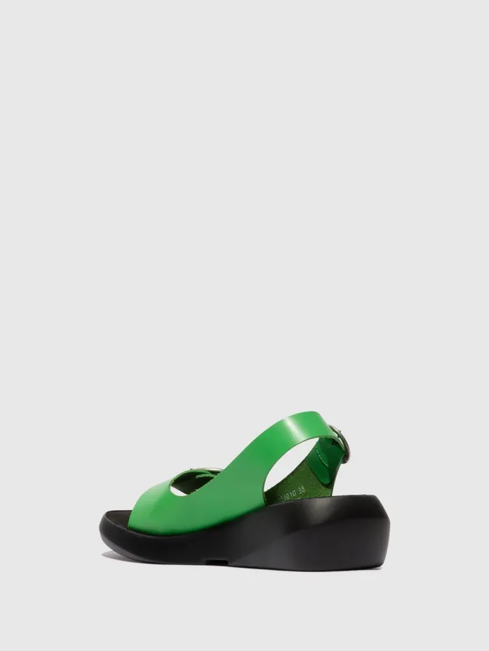 SlingBack Sandals BERK754FLY AVOCADO Women Fly London Sandals