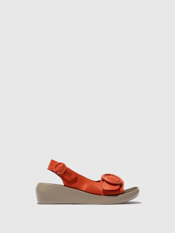 SlingBack Sandals BERK754FLY SCARLET Women Fly London Sandals