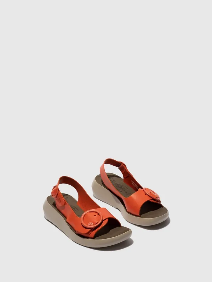 SlingBack Sandals BERK754FLY SCARLET Women Fly London Sandals