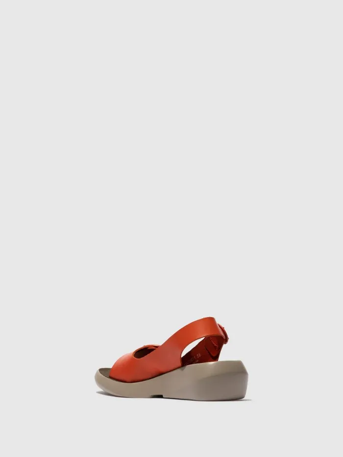 SlingBack Sandals BERK754FLY SCARLET Women Fly London Sandals