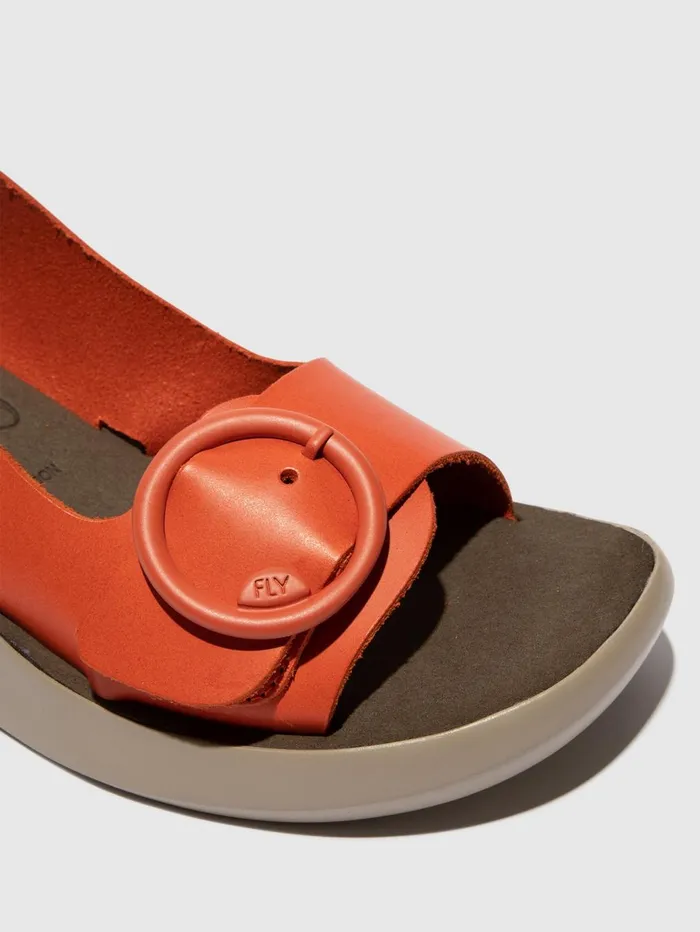 SlingBack Sandals BERK754FLY SCARLET Women Fly London Sandals