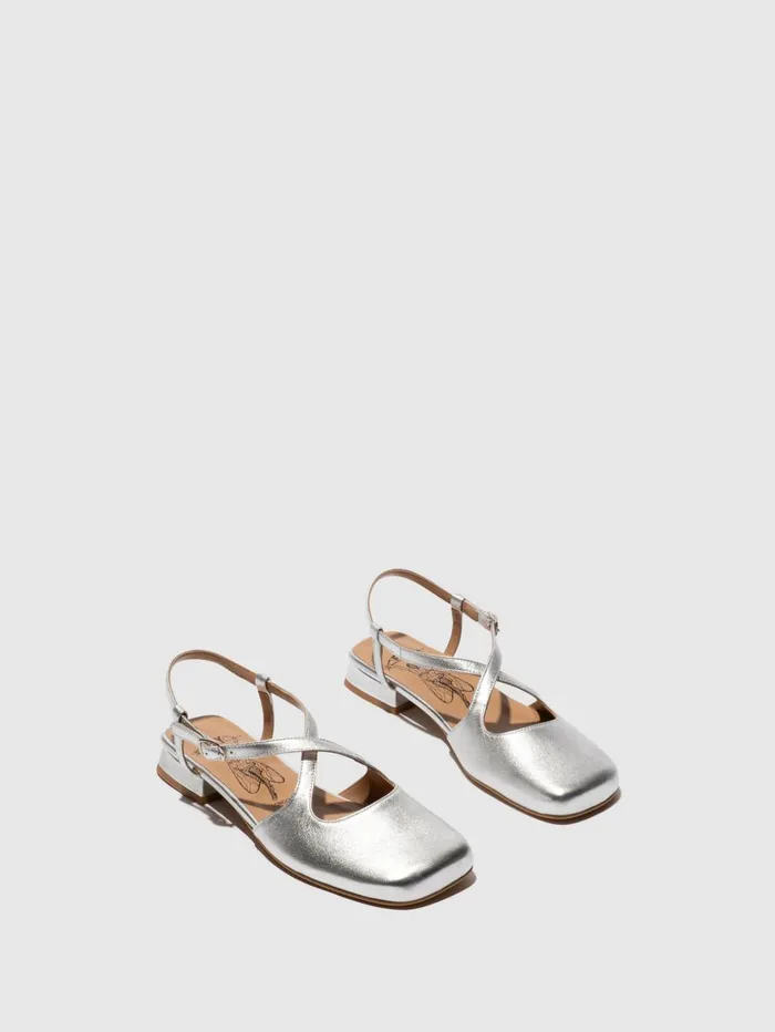 SlingBack Sandals CEFI270FLY SILVER Women Fly London Sandals