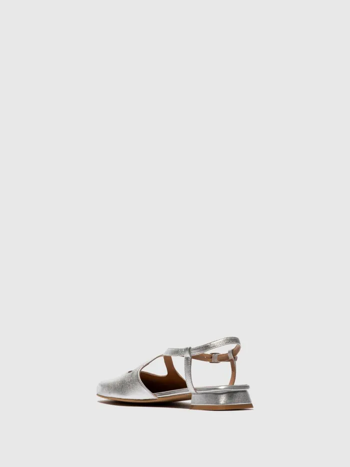 SlingBack Sandals CEFI270FLY SILVER Women Fly London Sandals