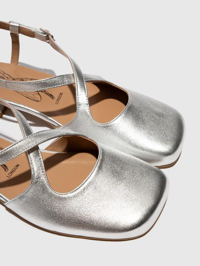 SlingBack Sandals CEFI270FLY SILVER Women Fly London Sandals