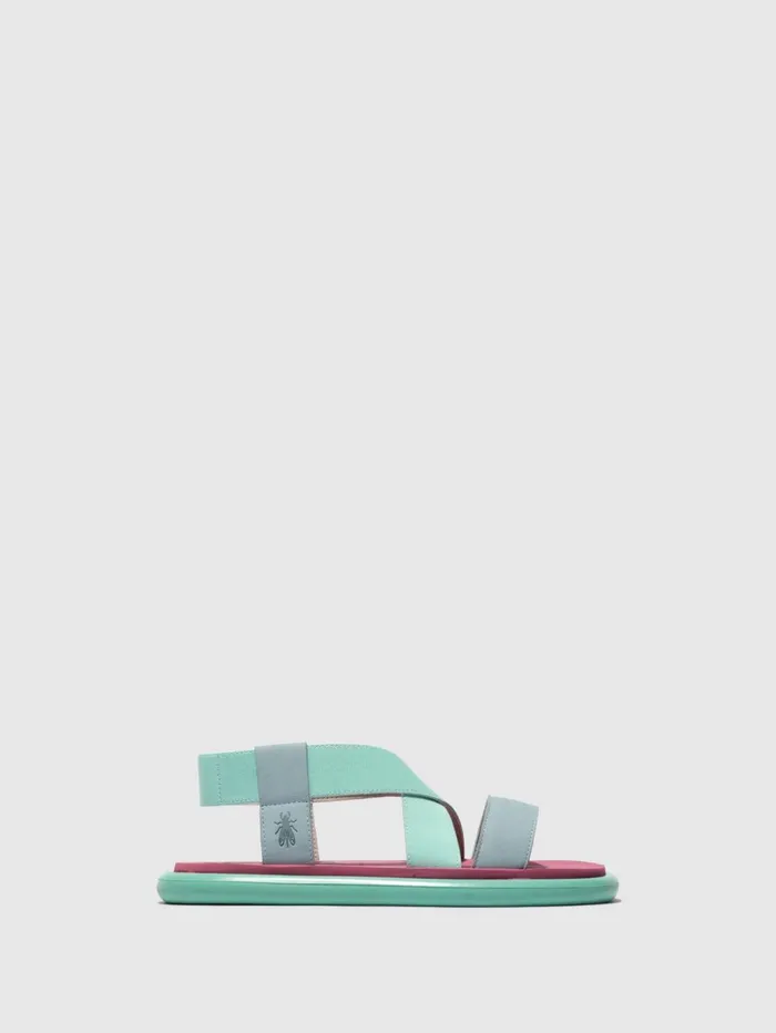 SlingBack Sandals OAKE067FLY SKY BLUESPEARMINTLILAC Women Fly London Sandals