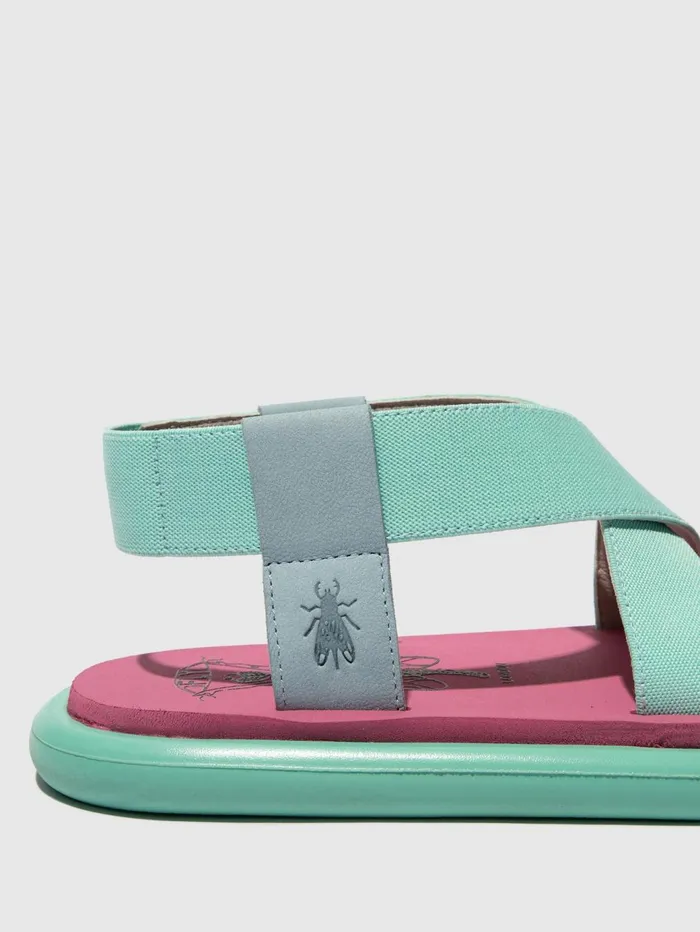 SlingBack Sandals OAKE067FLY SKY BLUESPEARMINTLILAC Women Fly London Sandals