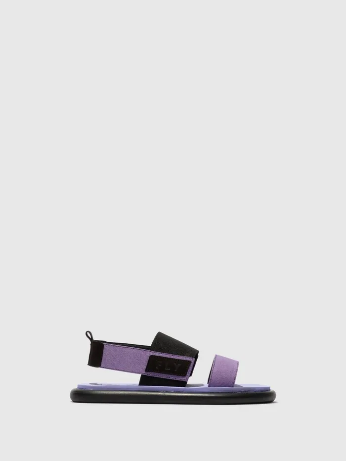 SlingBack Sandals OICH064FLY BLACKVIOLETVIOLET Women Fly London Sandals