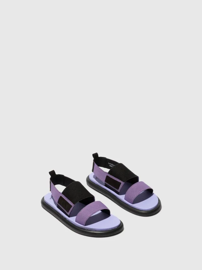 SlingBack Sandals OICH064FLY BLACKVIOLETVIOLET Women Fly London Sandals