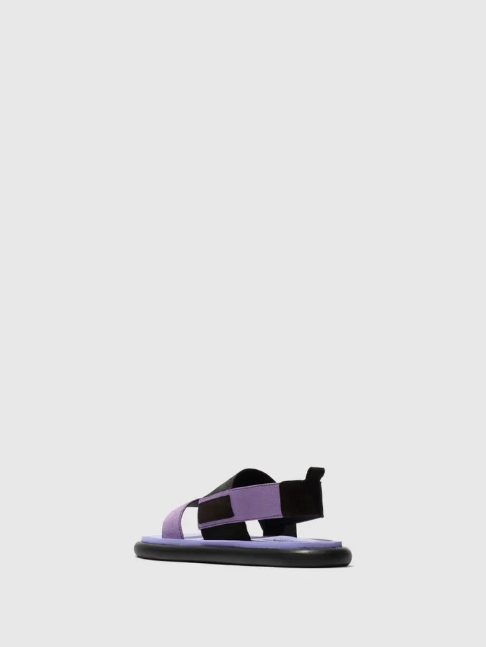 SlingBack Sandals OICH064FLY BLACKVIOLETVIOLET Women Fly London Sandals