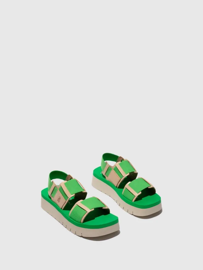 SlingBack Sandals SORU277FLY NATURALBRIGHT GREENBRIGHT GREEN Women Fly London Sandals