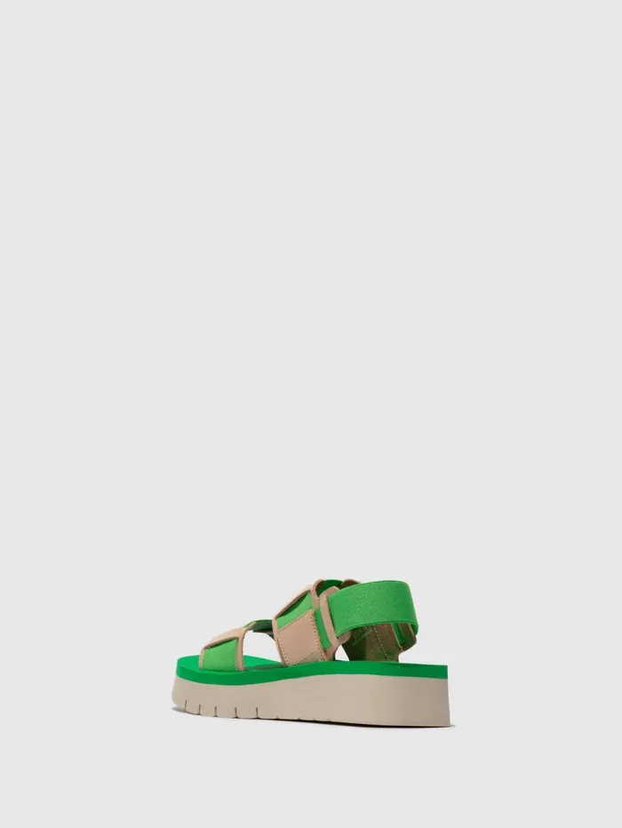 SlingBack Sandals SORU277FLY NATURALBRIGHT GREENBRIGHT GREEN Women Fly London Sandals