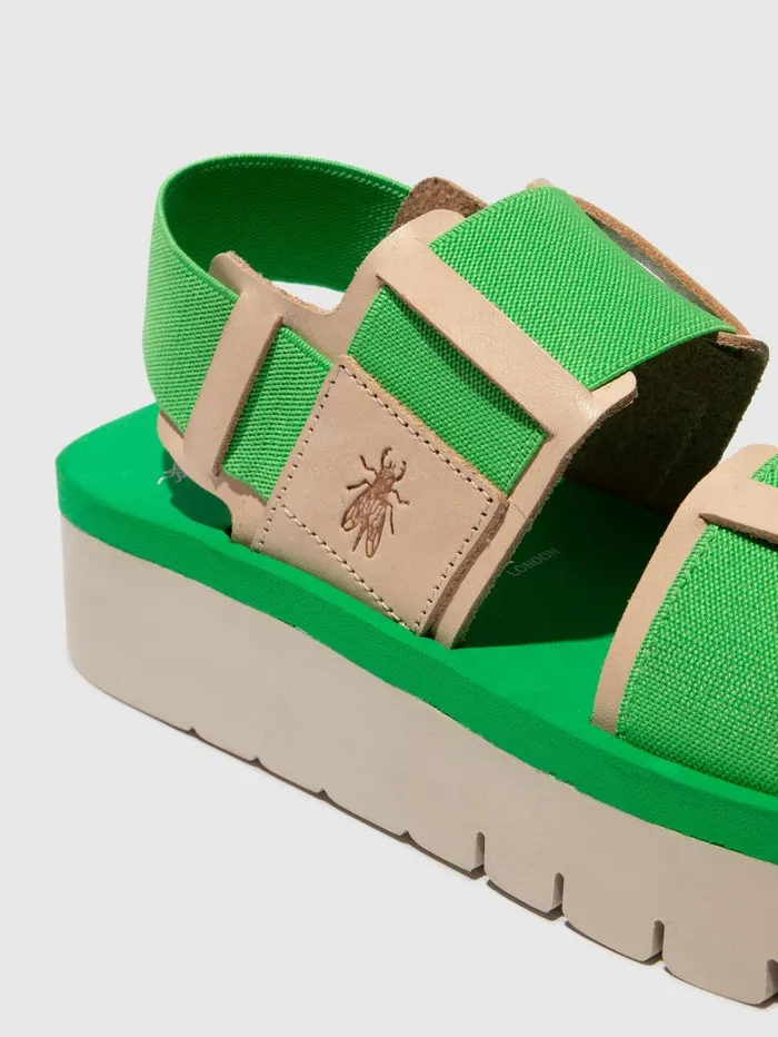 SlingBack Sandals SORU277FLY NATURALBRIGHT GREENBRIGHT GREEN Women Fly London Sandals