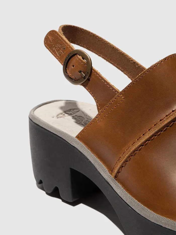 SlingBack Sandals TUPI495FLY CAMEL Women Fly London Sandals