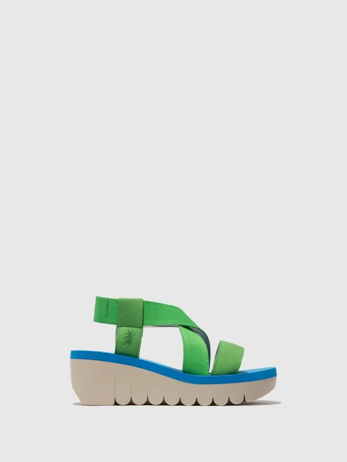 SlingBack Sandals YABI922FLY PISTACHIOPISTACHIOAZURRE Women Fly London Sandals SlingBack Sandals YABI922FLY PISTACHIOPISTACHIOAZURRE Women Fly London Sandals