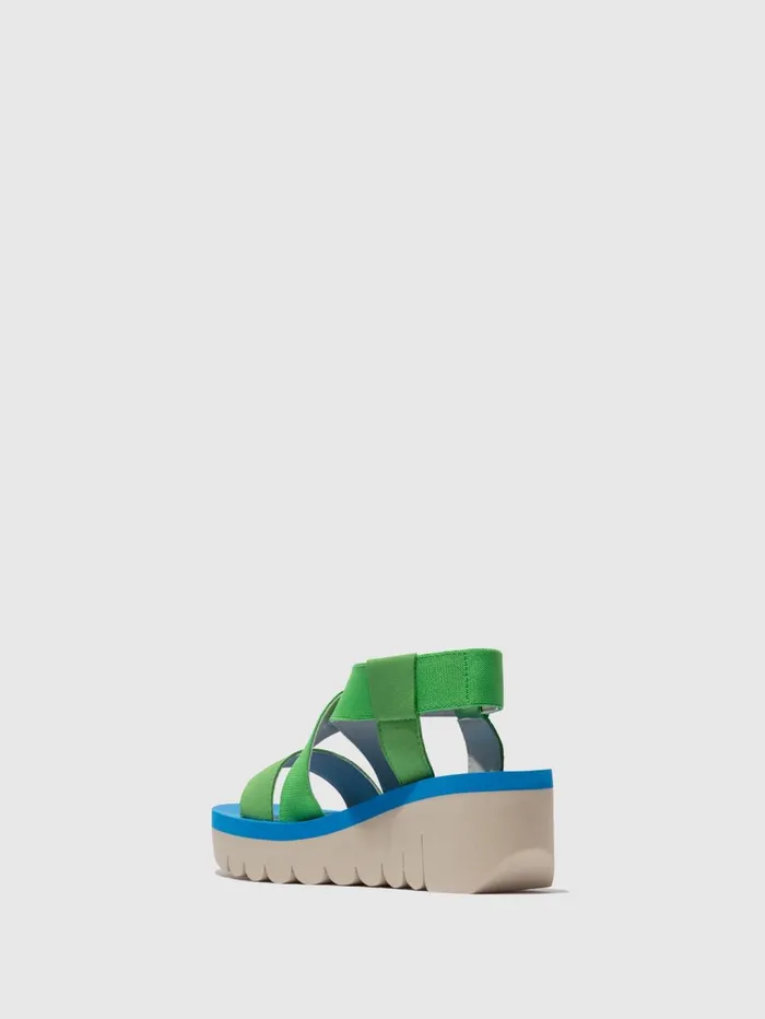 SlingBack Sandals YABI922FLY PISTACHIOPISTACHIOAZURRE Women Fly London Sandals