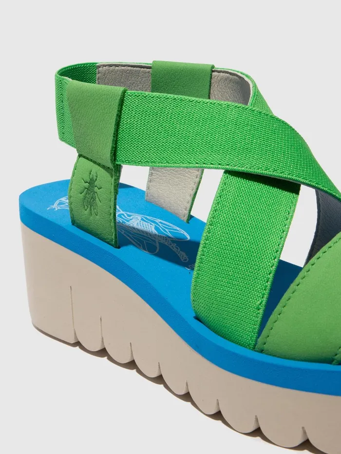 SlingBack Sandals YABI922FLY PISTACHIOPISTACHIOAZURRE Women Fly London Sandals