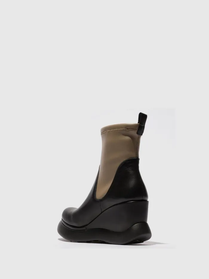 Slipon Ankle Boots GLAF130FLY BLACKTAUPE Women Fly London Ankle Boots