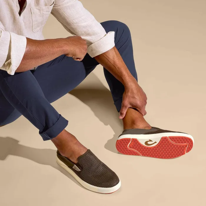 SlipOn Men Olukai Laeahi SlipOn Sneakers 8211 Kona