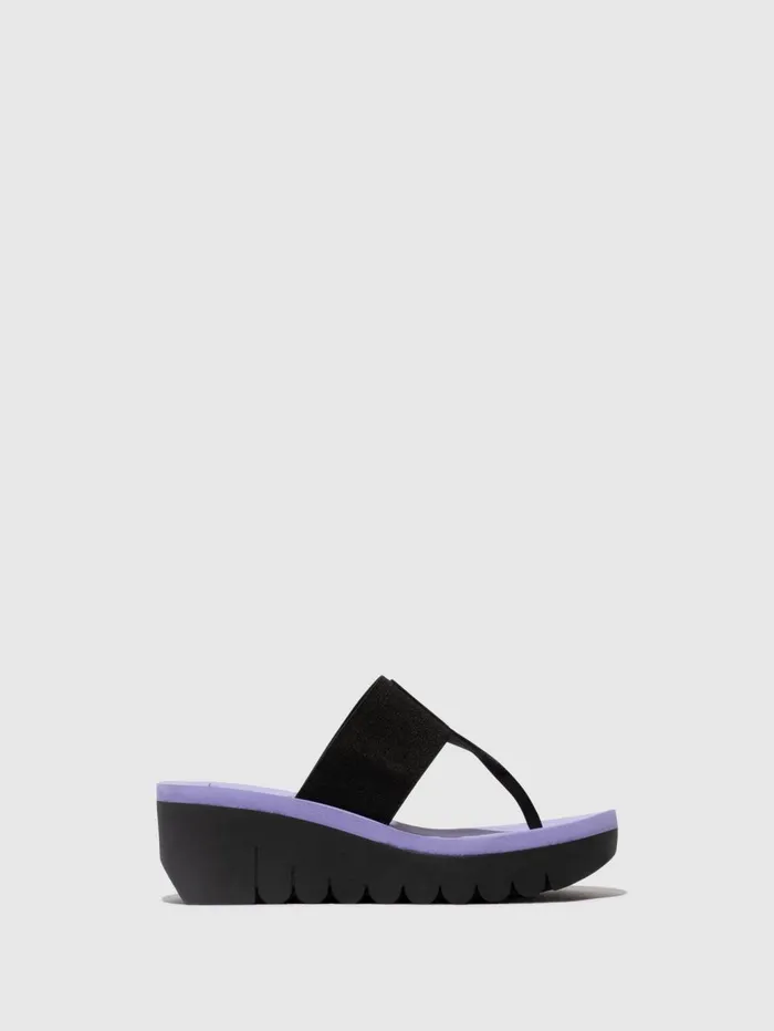 Slipon Mules YOMU725FLY BLACK VIOLA Women Fly London Mules