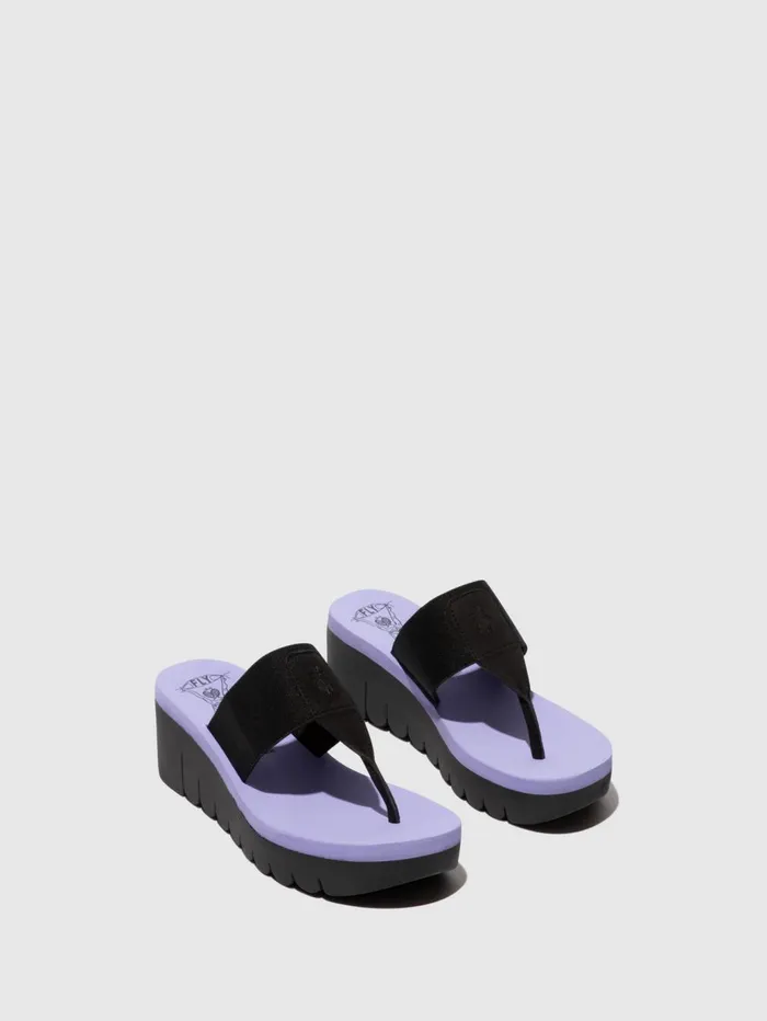 Slipon Mules YOMU725FLY BLACK VIOLA Women Fly London Mules