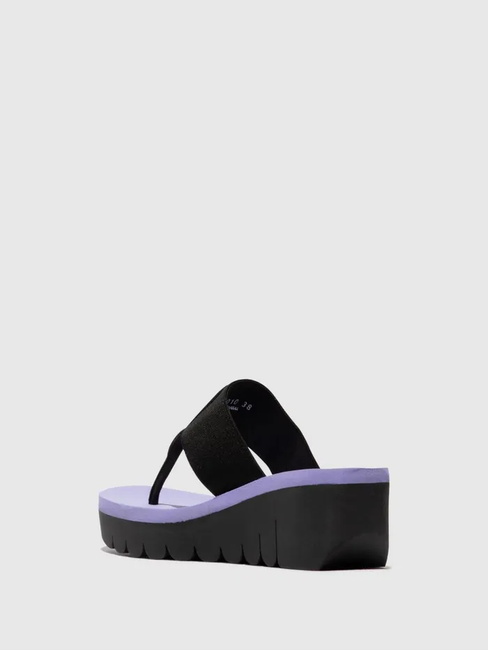 Slipon Mules YOMU725FLY BLACK VIOLA Women Fly London Mules