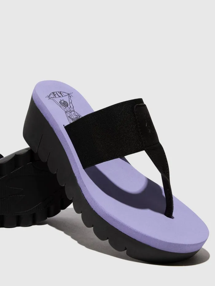 Slipon Mules YOMU725FLY BLACK VIOLA Women Fly London Mules