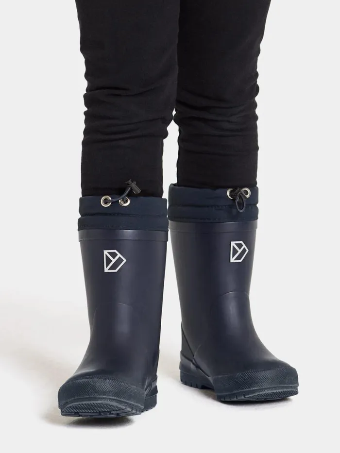 Slush Kids039 Boots Navy Kids Didriksons Rubber Boots