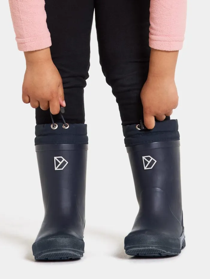Slush Kids039 Boots Navy Kids Didriksons Rubber Boots