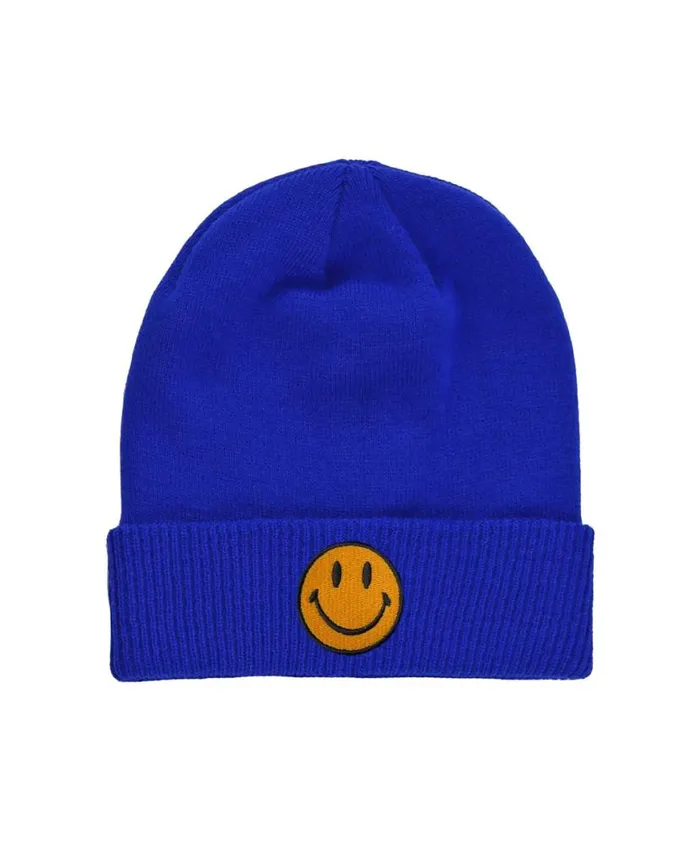 Smiley 2 Rib Cuff Beanie WomenMen Aviator Nation Beanies