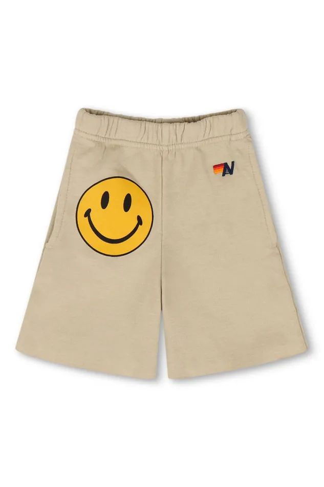 Smiley Sweatshorts 8211 Sand Kids Aviator Nation Shorts