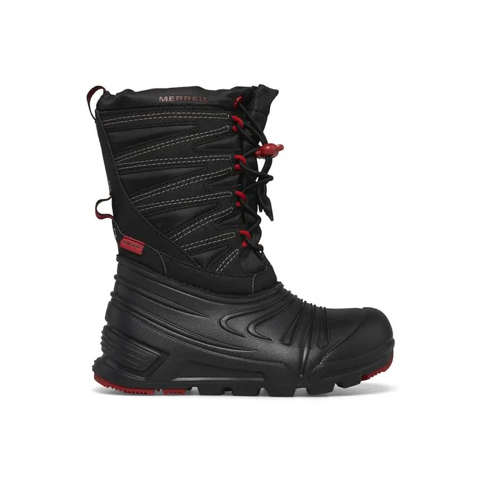 Snow Quest Lite 30 Waterproof Blackgreyred Kids Merrell Boots